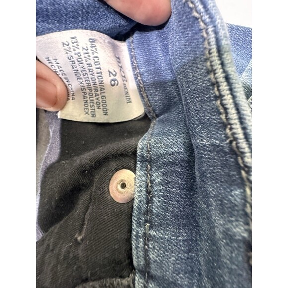 BKE Buckle Jeans Women 26 Blue Parker Universal Fit High Rise Ankle Skinny Denim - Picture 7 of 11